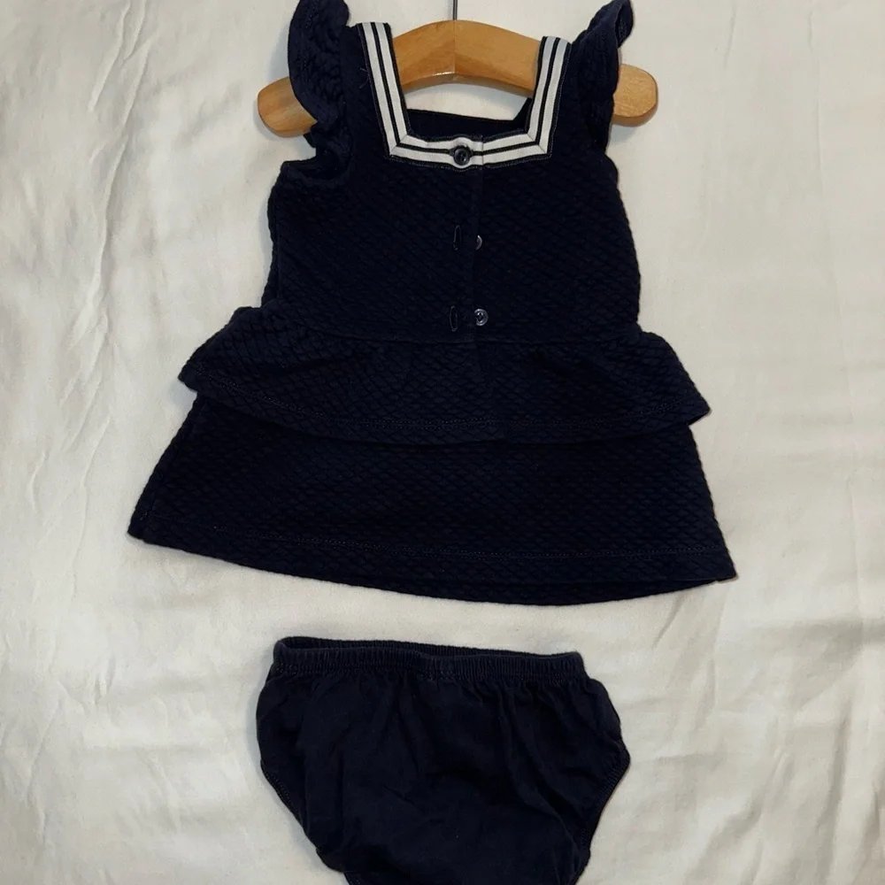 Janie and Jack Navy Baby Outfit Nautical Spring Boat Luxury